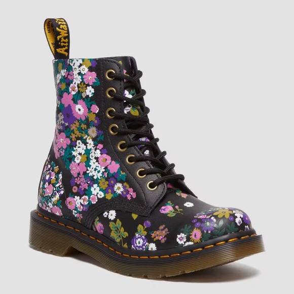 Dr. Martens Shoes - DR MARTENS 1460 PASCAL WOMEN'S VINTAGE FLORAL LEATHER LACE UP BOOTS